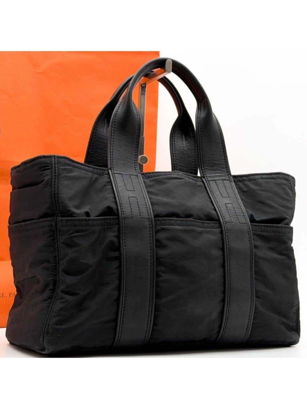 Hermes Acapulco PM Nylon Black Handbag